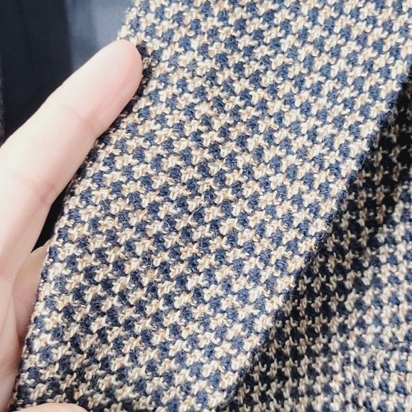 Vintage Academic Professor Sport Coat Tweed Houndstooth Preppy Collegiate Wool - Picture 7 of 13